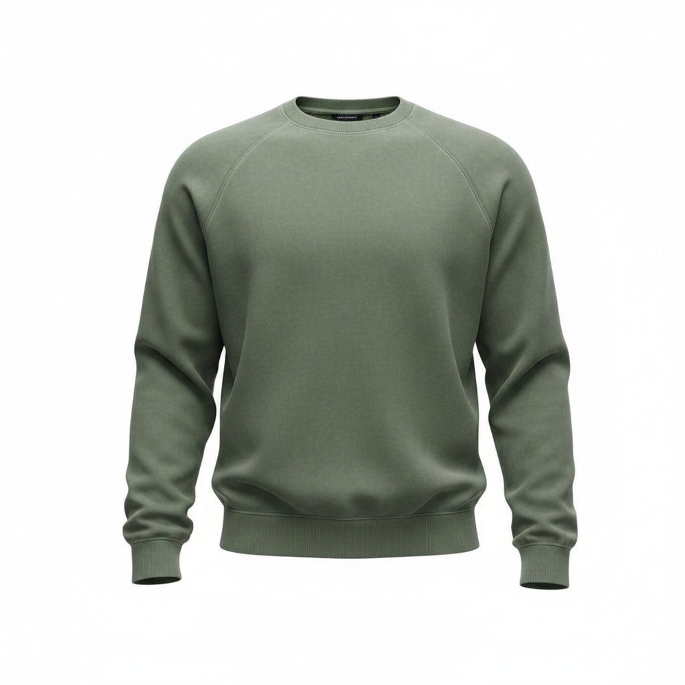 Chubbies The Marshland Crewneck Mens Medium Green Pebble Wash Sweatshirt Comfy